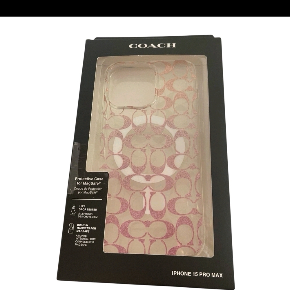 Coach Pink iPhone 15 Pro Max Case - Picture 4 of 6